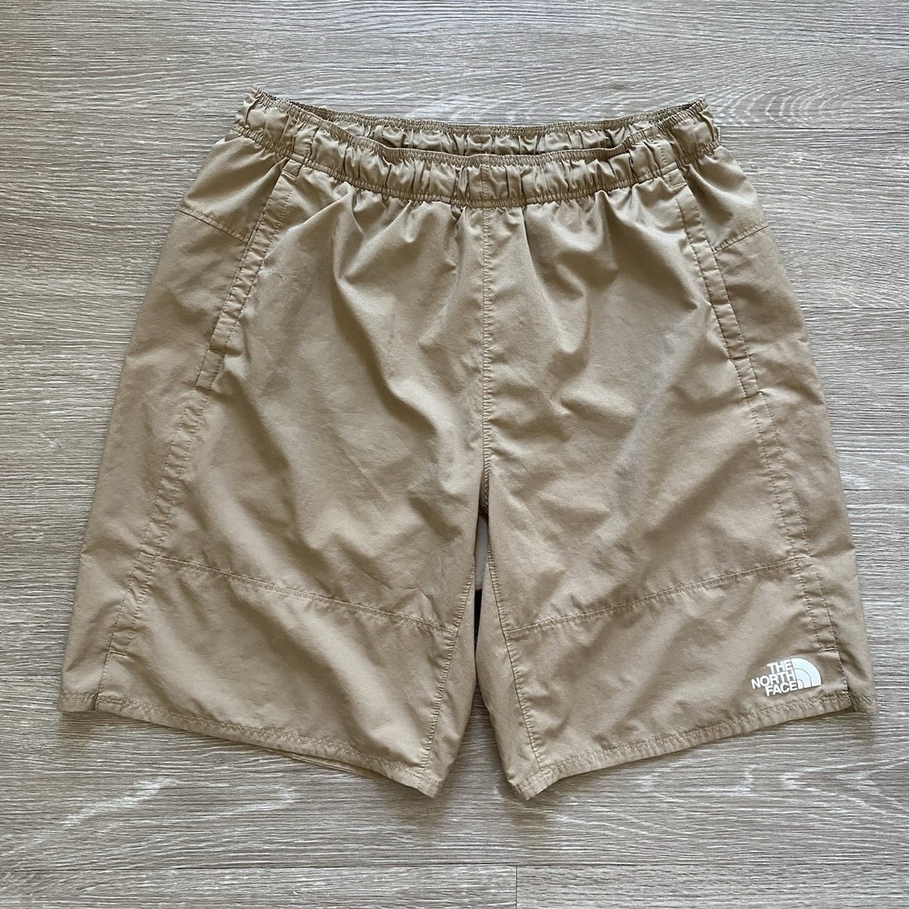 The North Face Lightweight Hiking Shorts Men's L Beige Flash Dry Lined Outdoor